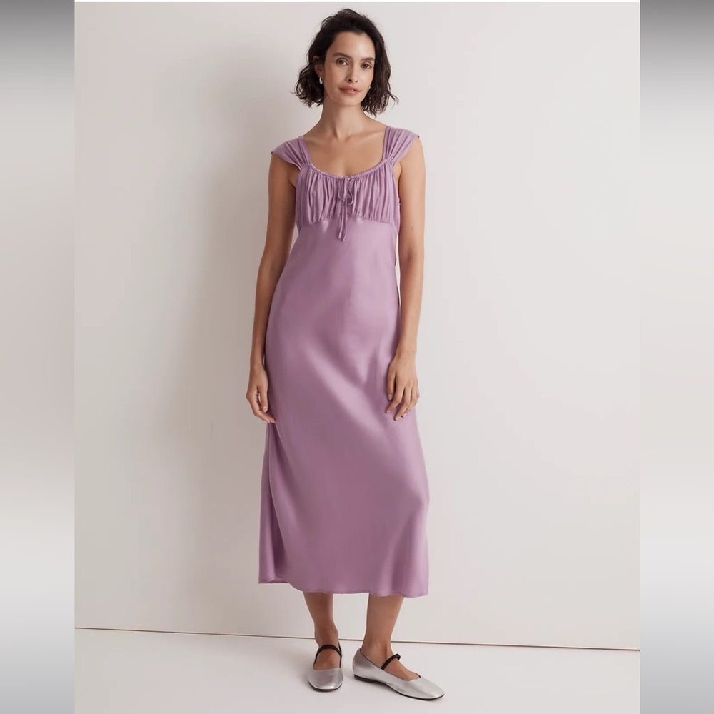 Madewell | Square-Neck Midi Dress